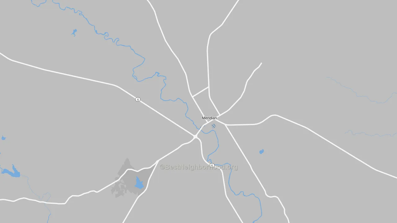 Transit Grade map of Meridian, TX