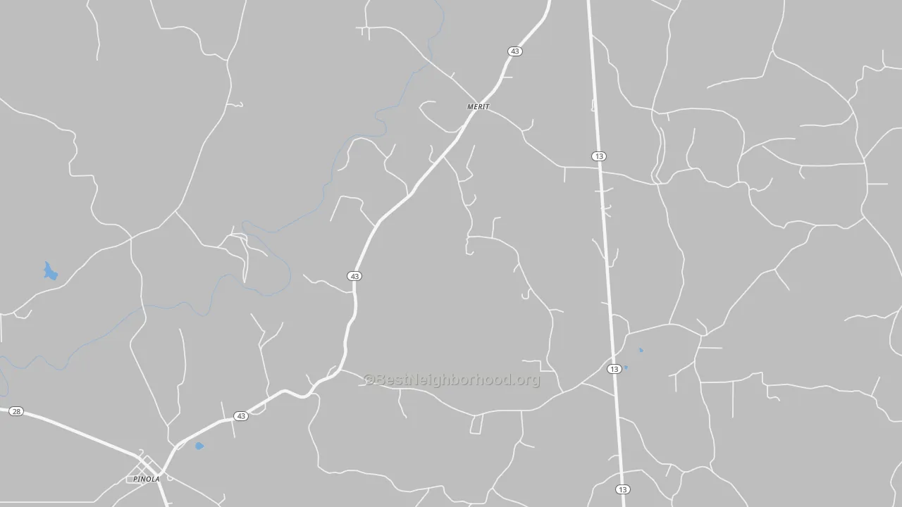Transit Grade map of Merit, MS