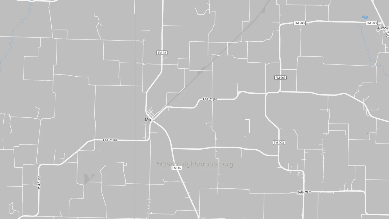 Transit Grade map of Merit, TX