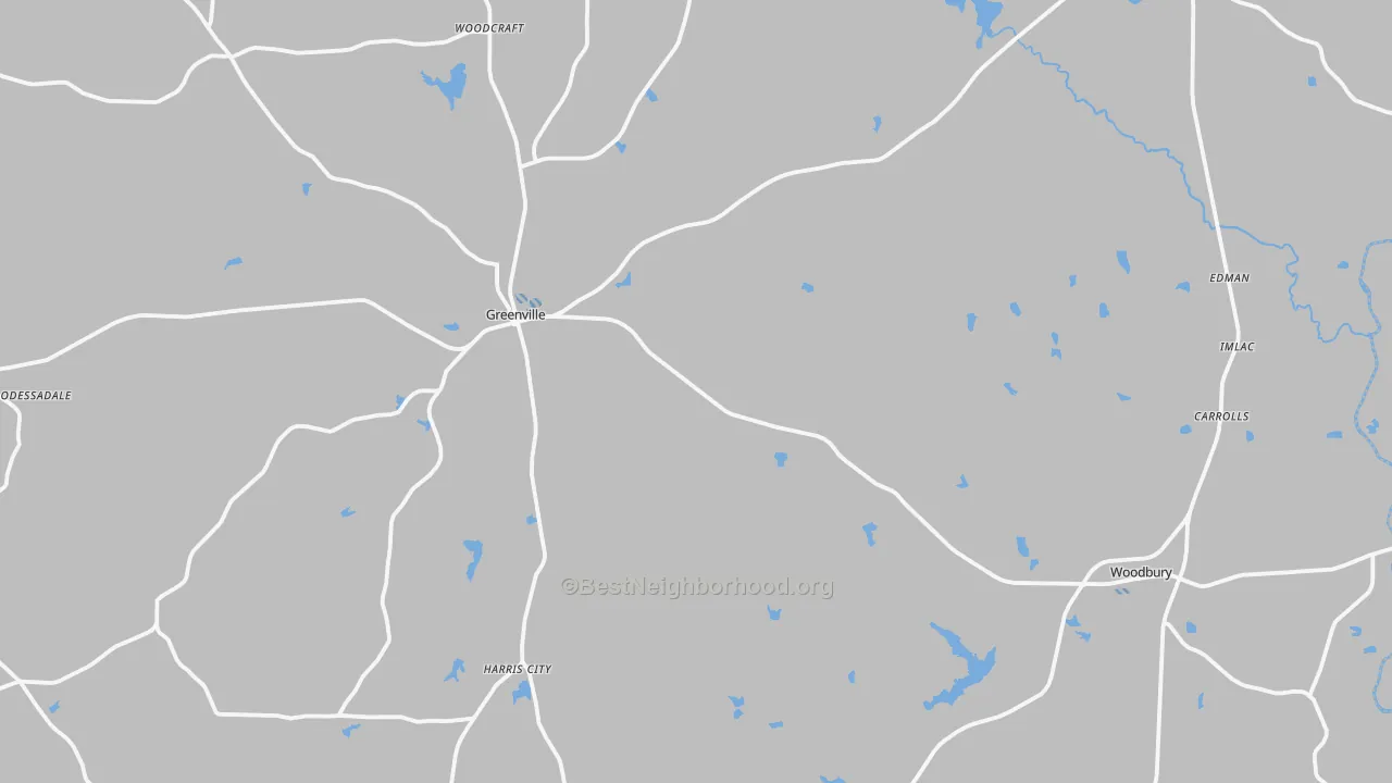 Transit Grade map of Meriwether County, GA