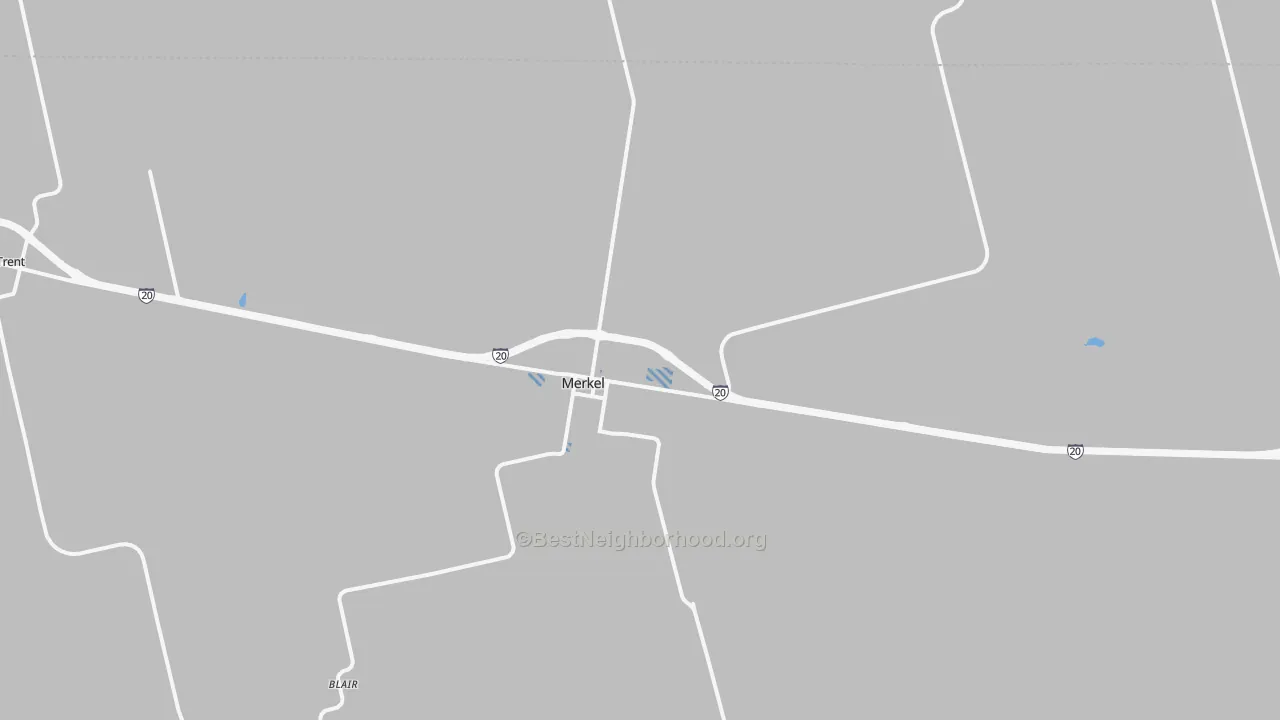 Transit Grade map of Merkel, TX