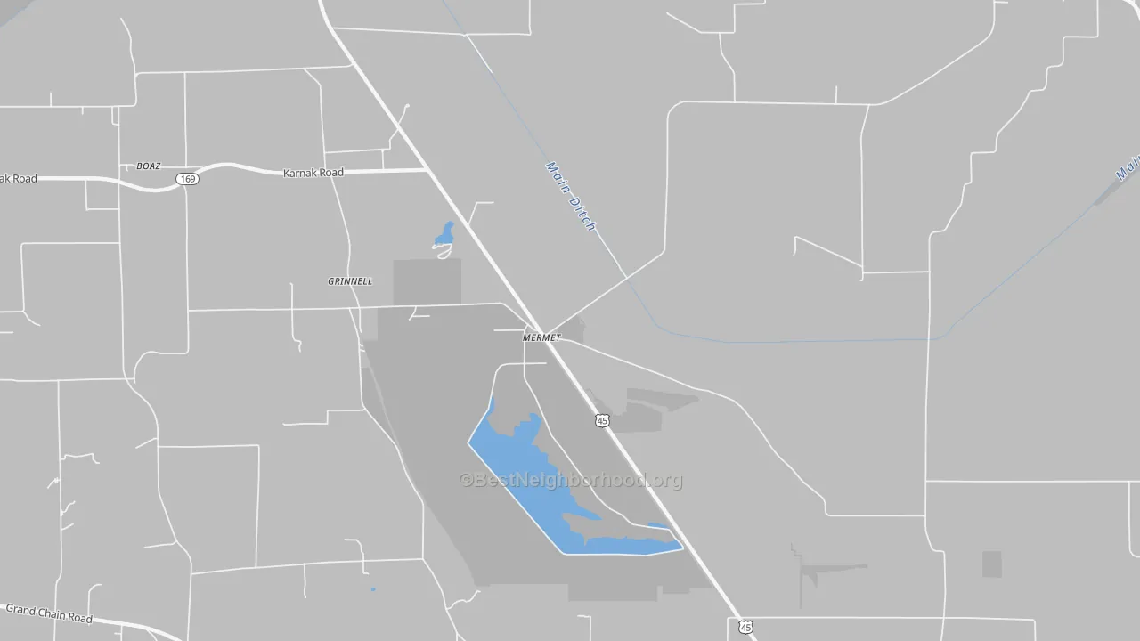 Transit Grade map of Mermet, IL