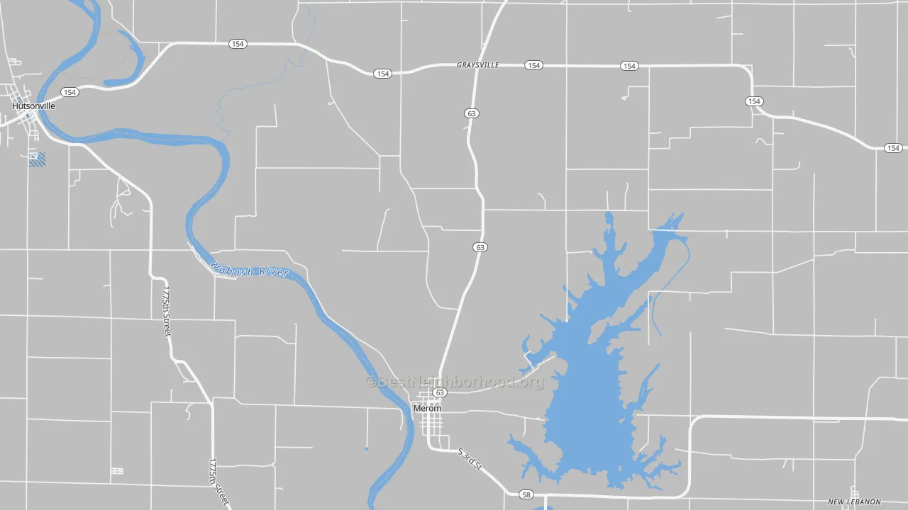 Transit Grade map of Merom, IN