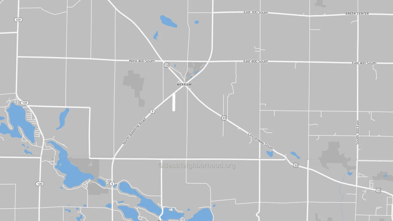 Transit Grade map of Merriam, IN