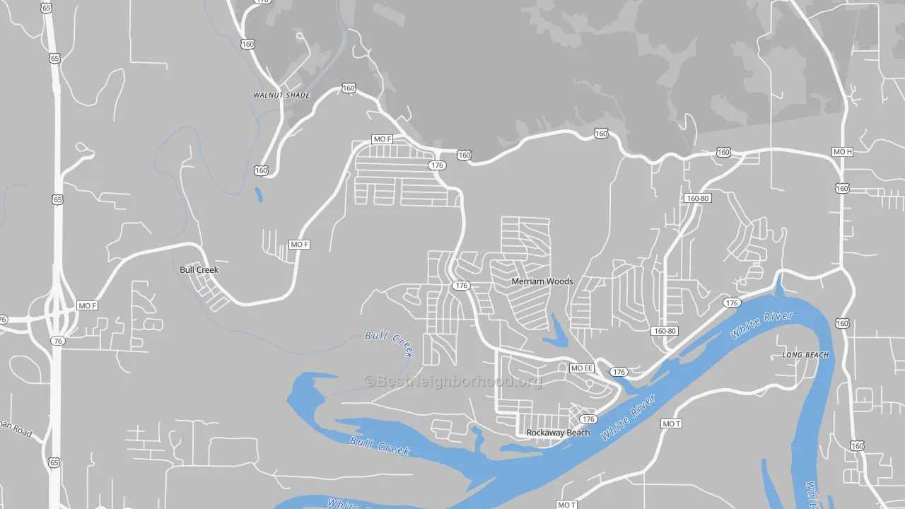 Transit Grade map of Merriam Woods, MO