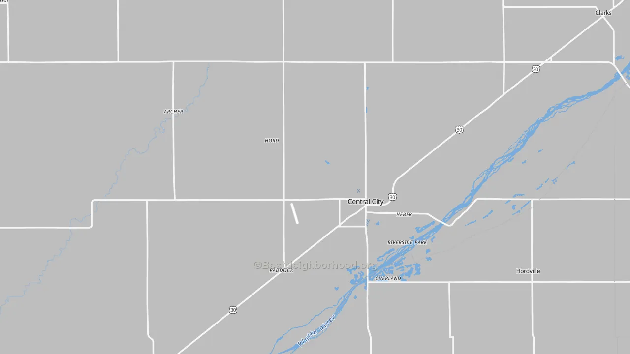 Transit Grade map of Merrick County, NE