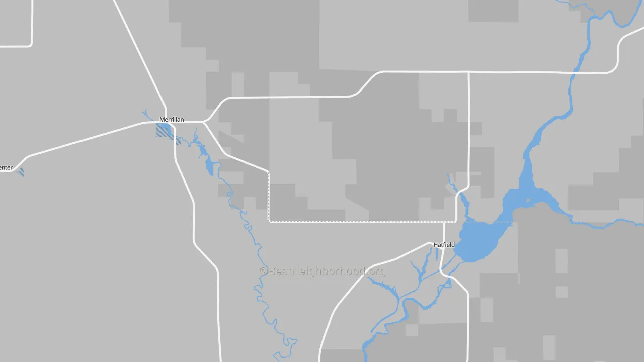 Transit Grade map of Merrillan, WI