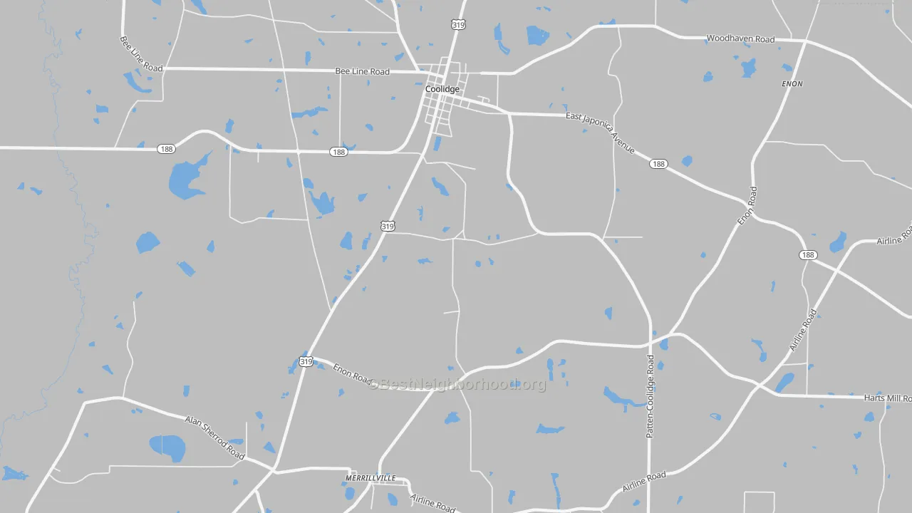 Transit Grade map of Merrillville, GA
