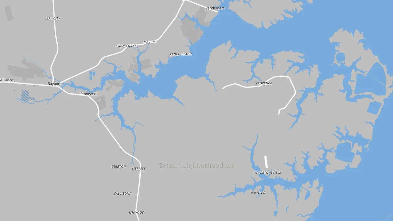 Transit Grade map of Merritt, NC