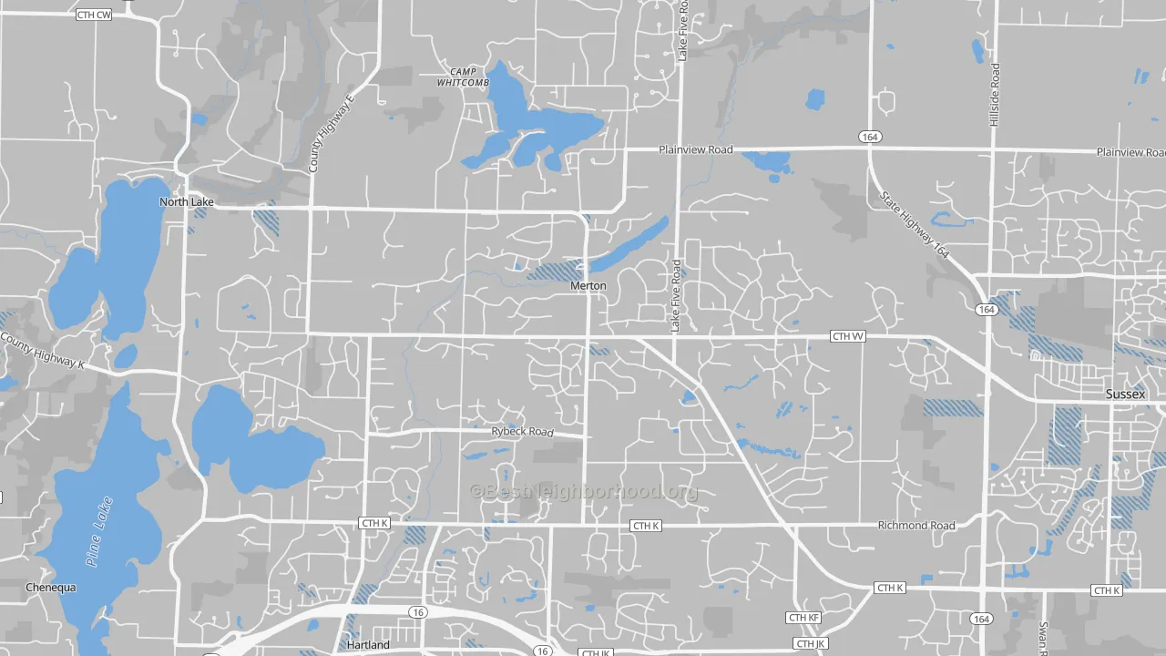 Transit Grade map of Merton, WI
