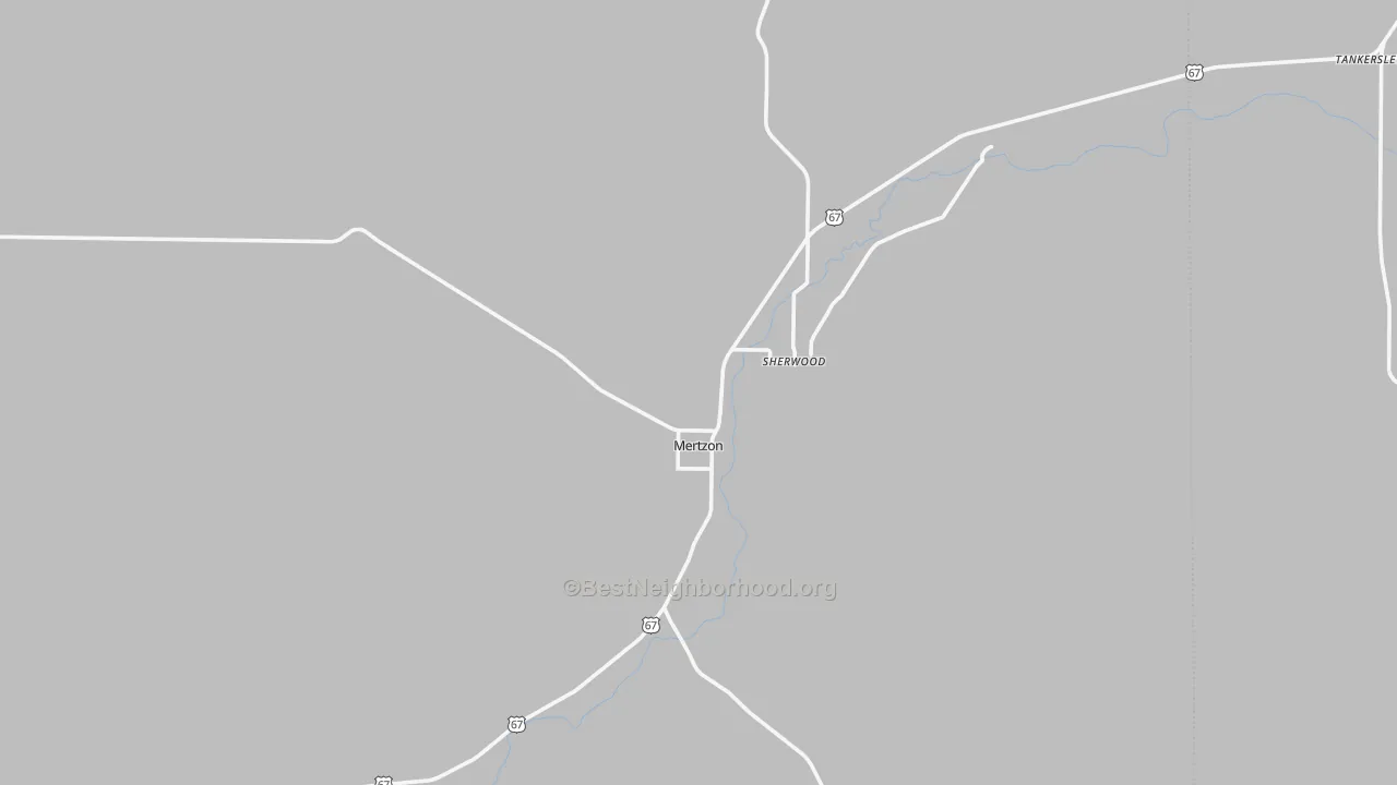 Transit Grade map of Mertzon, TX