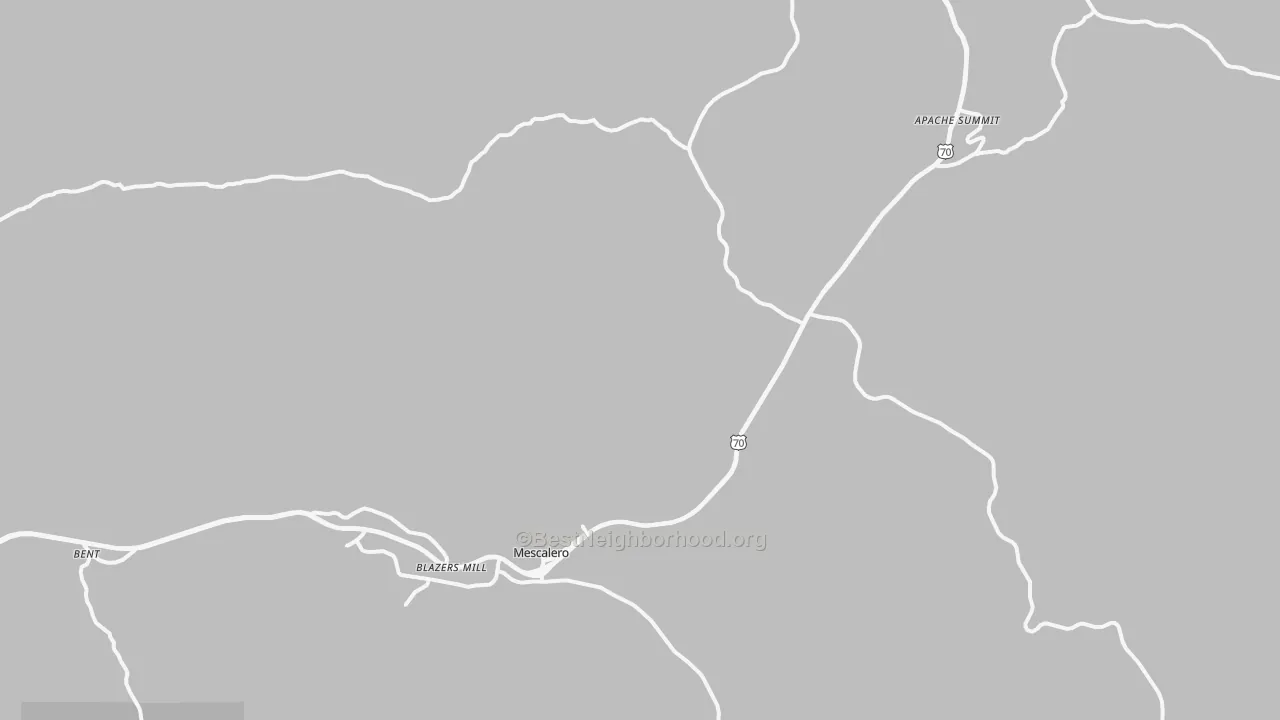 Transit Grade map of Mescalero, NM