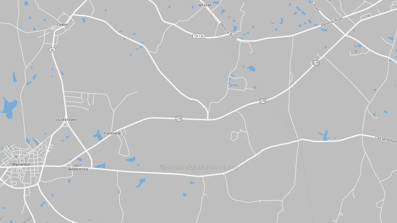 Transit Grade map of Mesena, GA