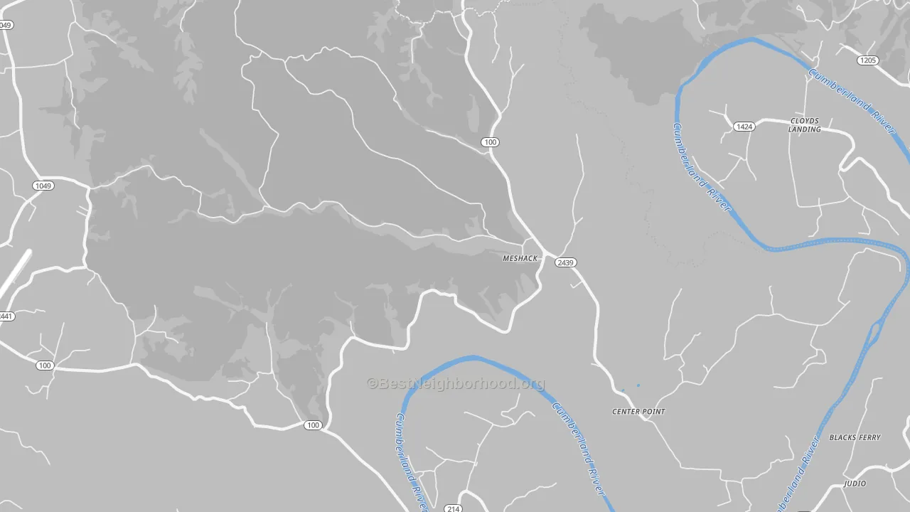 Transit Grade map of Meshack, KY