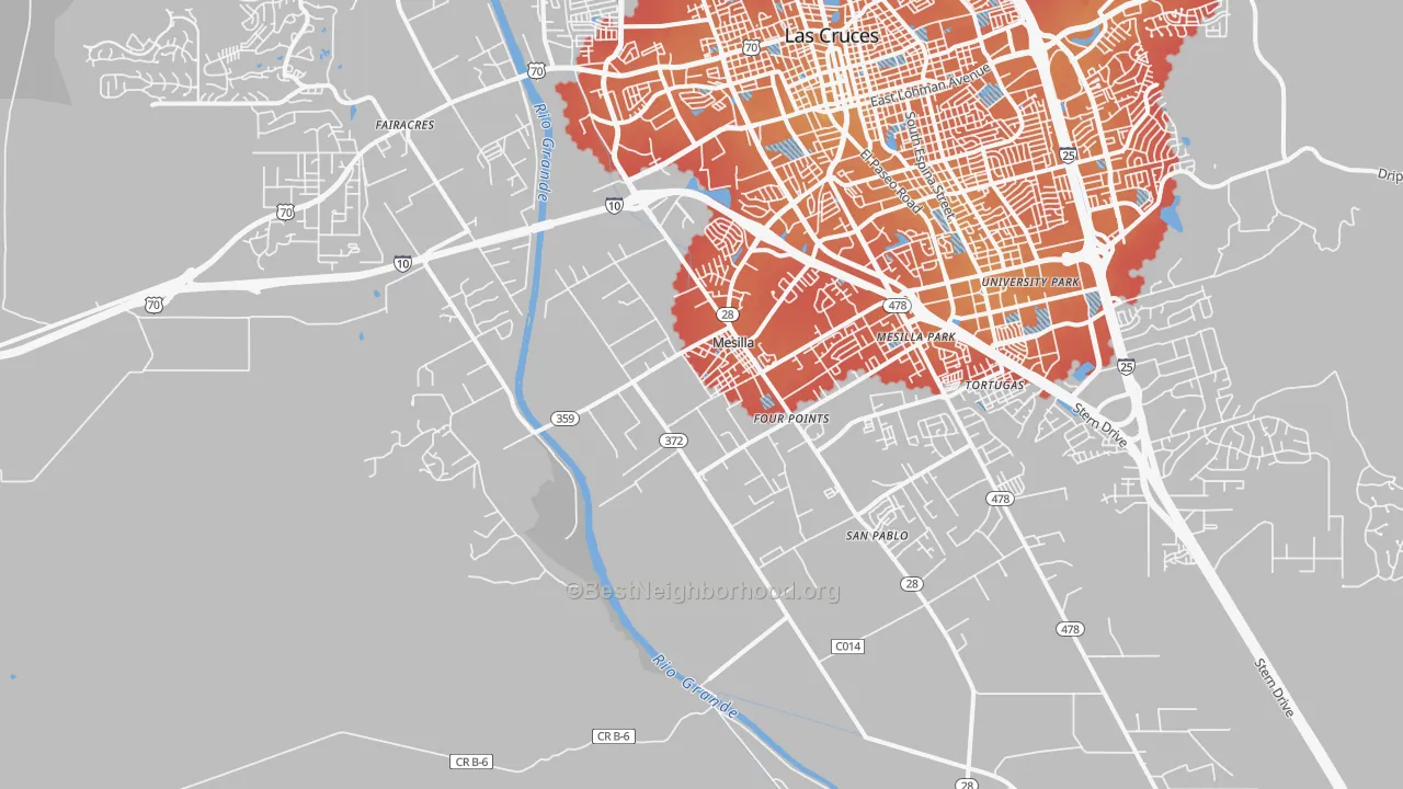 Transit Grade map of Mesilla, NM