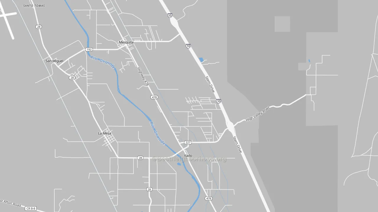 Transit Grade map of Mesquite, NM