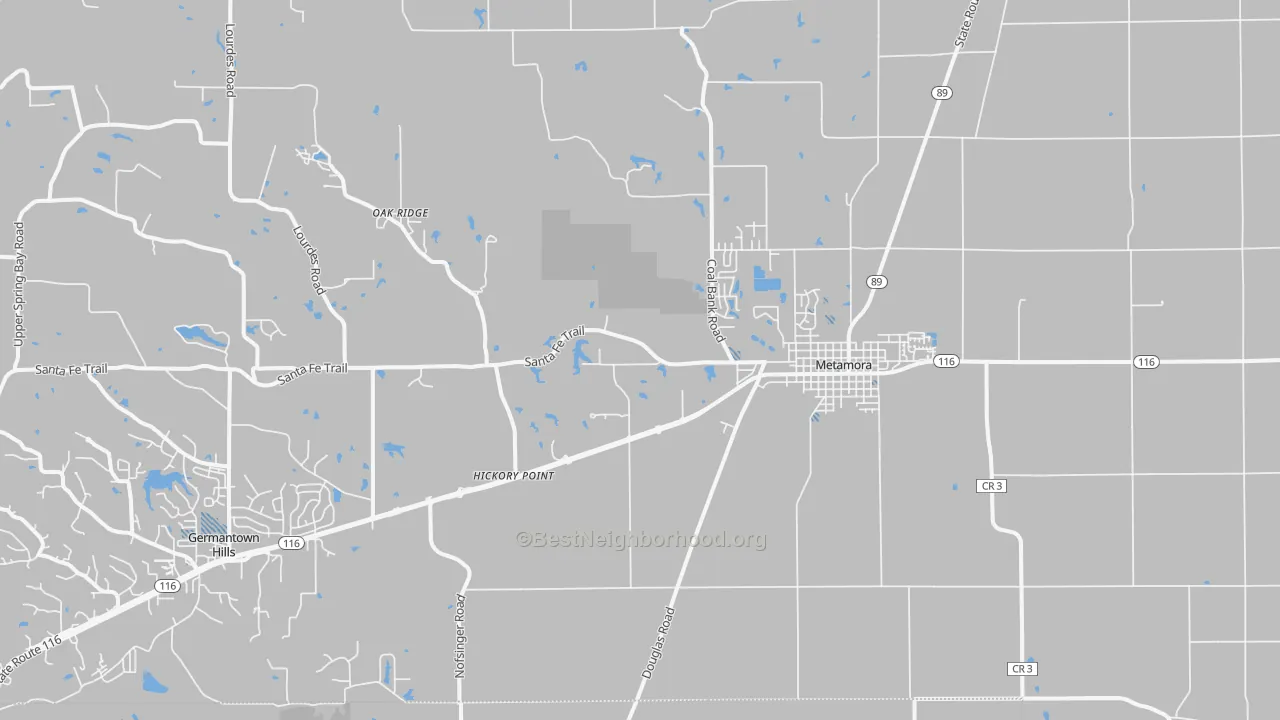 Transit Grade map of Metamora, IL