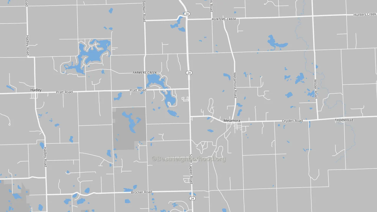 Transit Grade map of Metamora, MI