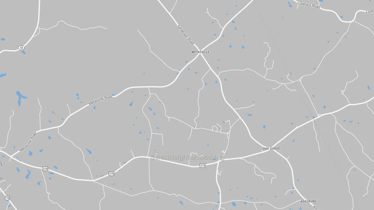 Transit Grade map of Metasville, GA