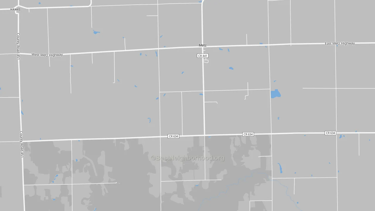 Transit Grade map of Metz, MI