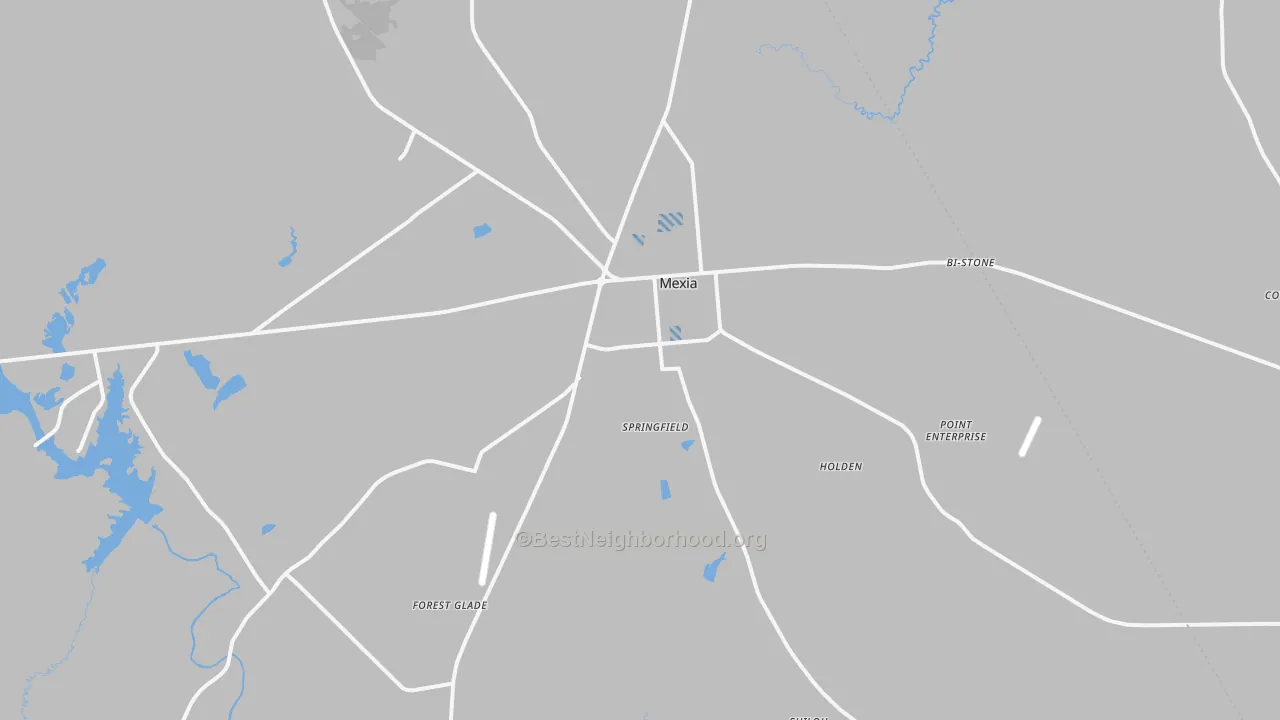 Transit Grade map of Mexia, TX