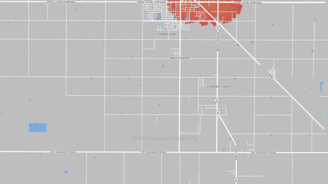 Transit Grade map of Mexican Colony, CA