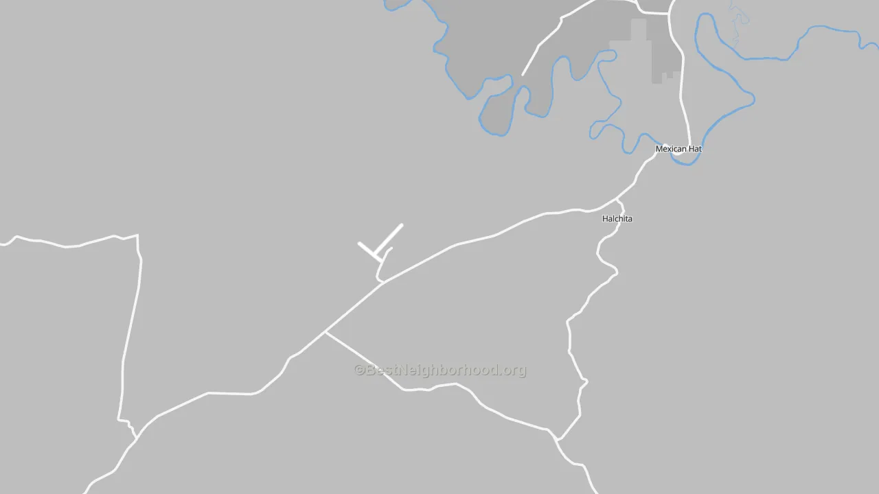 Transit Grade map of Mexican Hat, UT