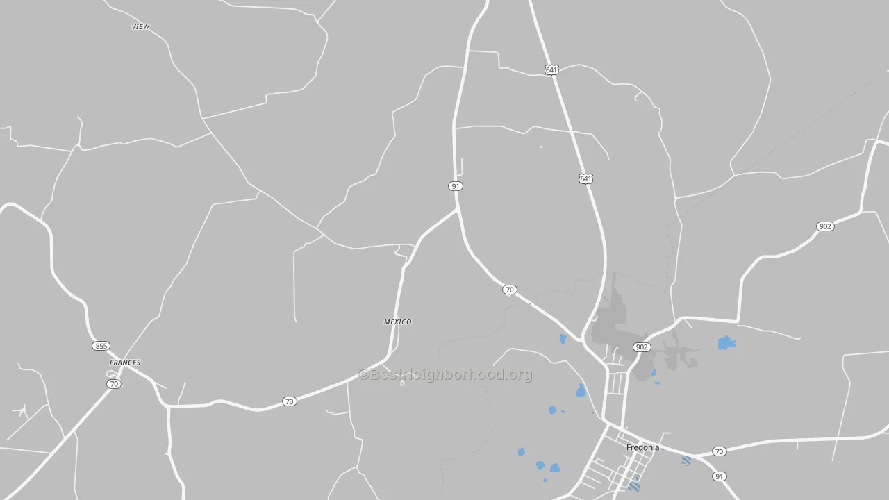 Transit Grade map of Mexico, KY