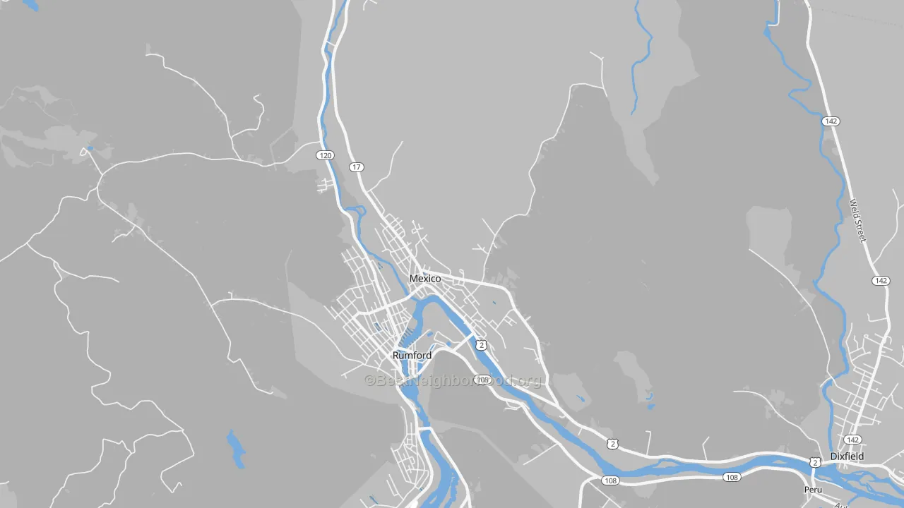 Transit Grade map of Mexico, ME