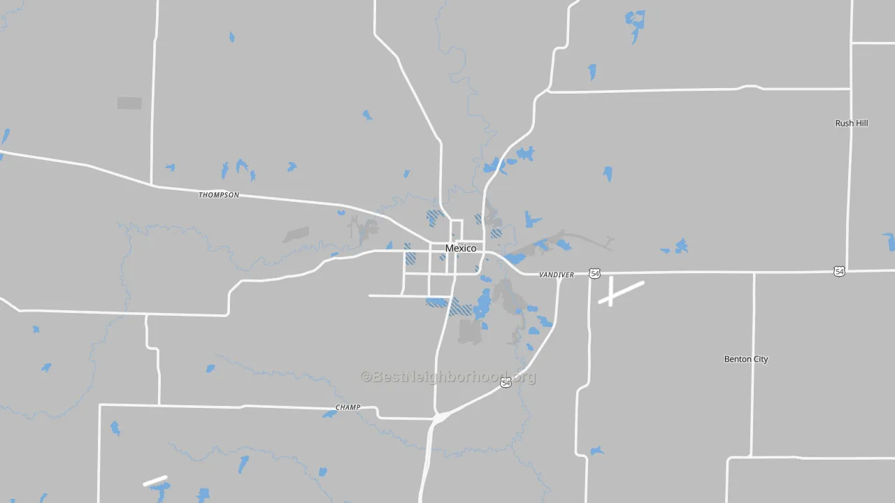 Transit Grade map of Mexico, MO