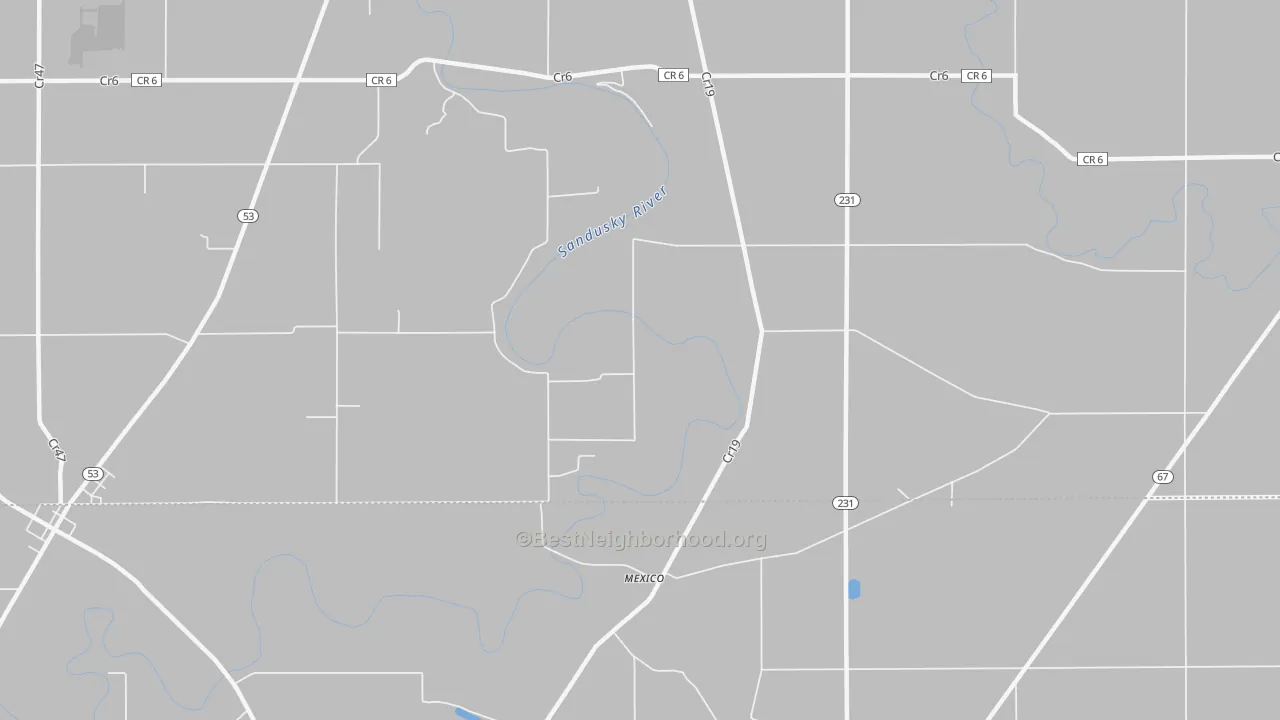 Transit Grade map of Mexico, OH