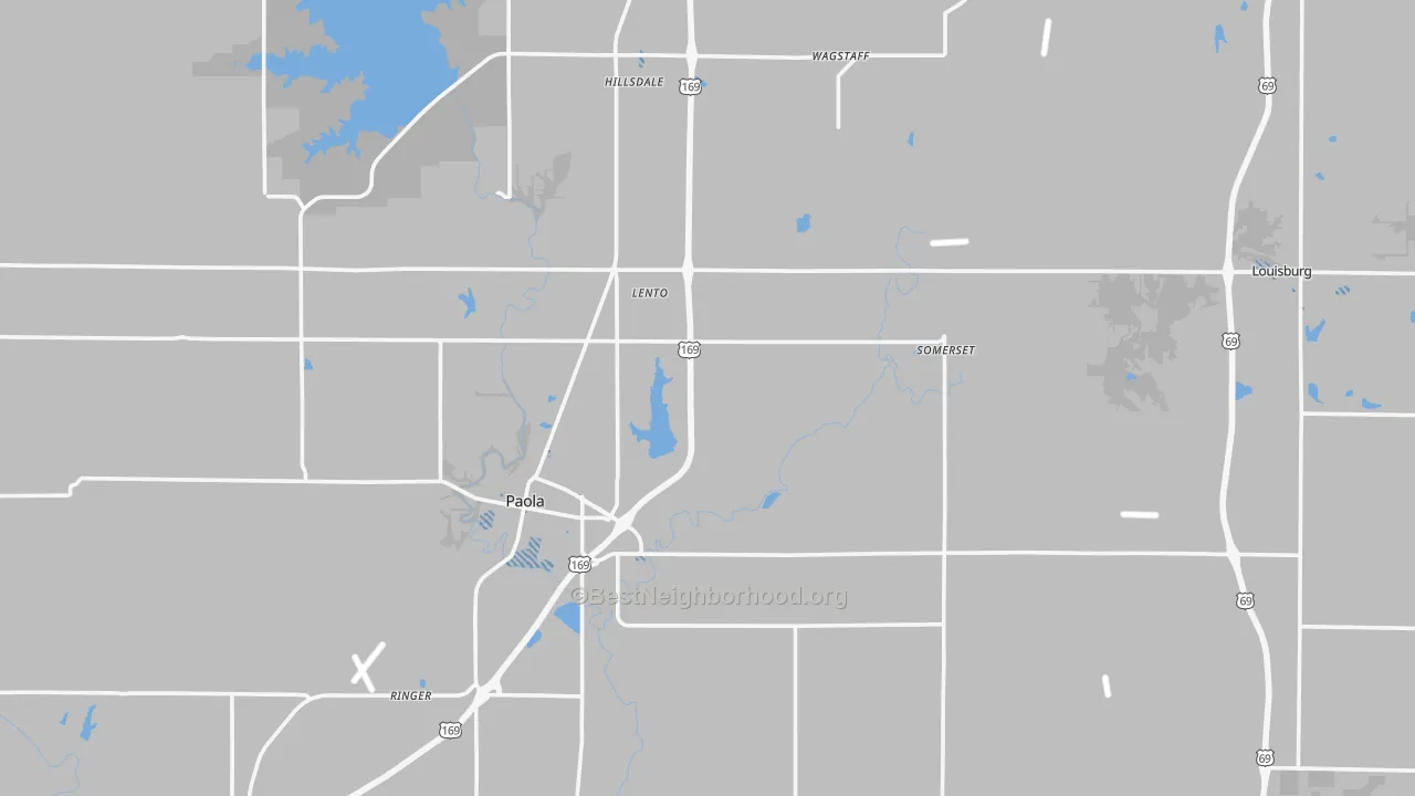 Transit Grade map of Miami County, KS
