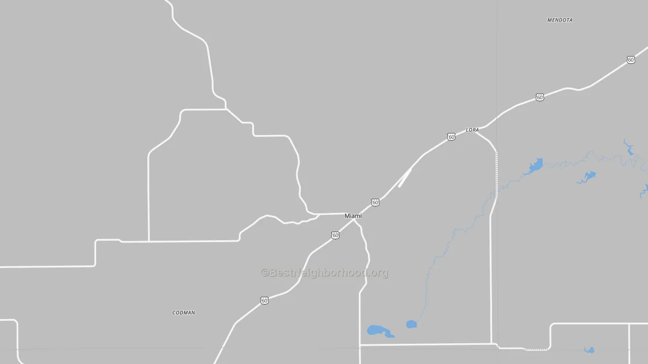 Transit Grade map of Miami, TX