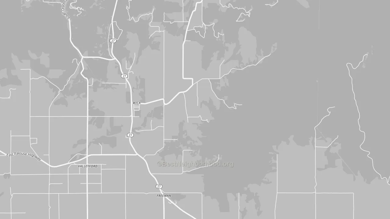 Transit Grade map of Mica, WA