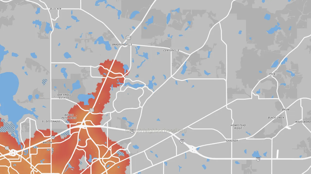 Transit Grade map of Miccosukee Cpo, FL