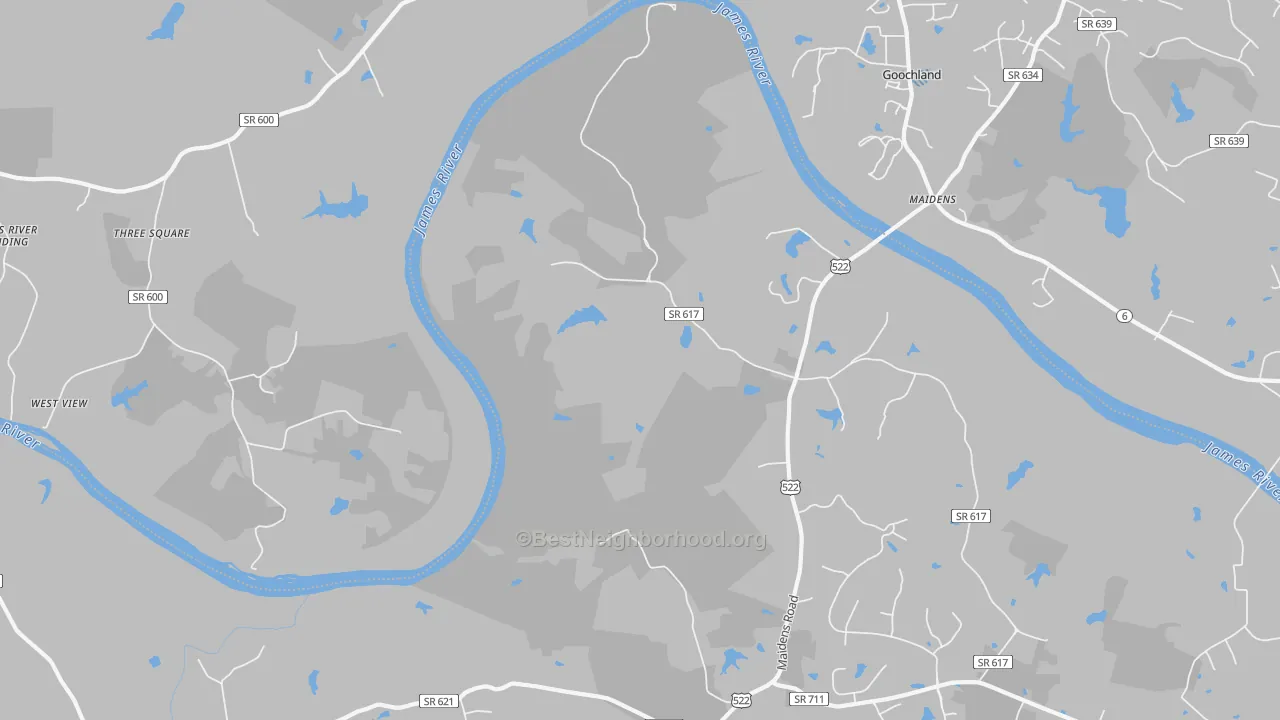 Transit Grade map of Michaux, VA