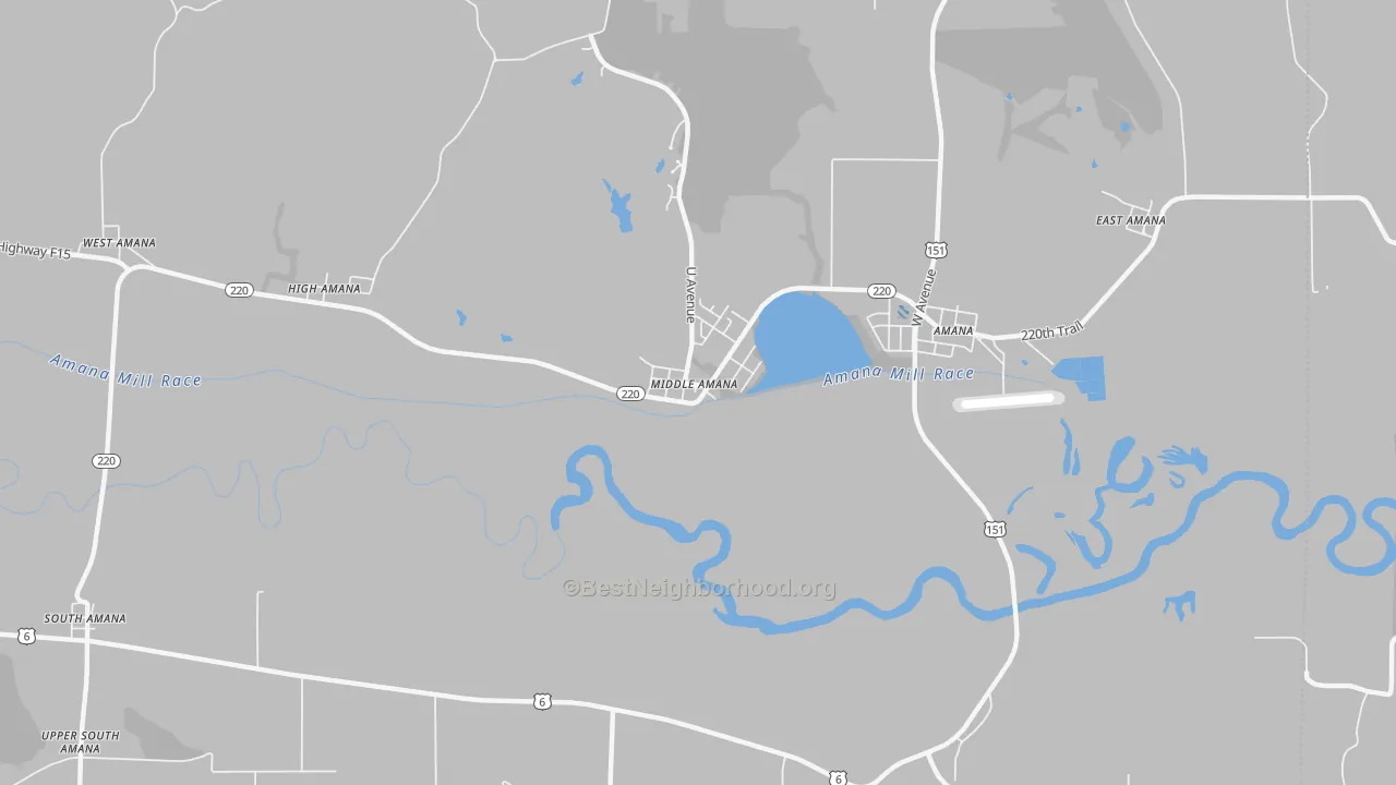 Transit Grade map of Middle Amana, IA