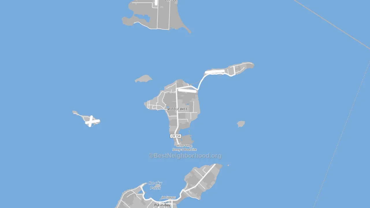 Transit Grade map of Middle Bass, OH