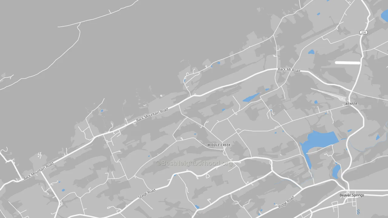 Transit Grade map of Middle Creek, PA
