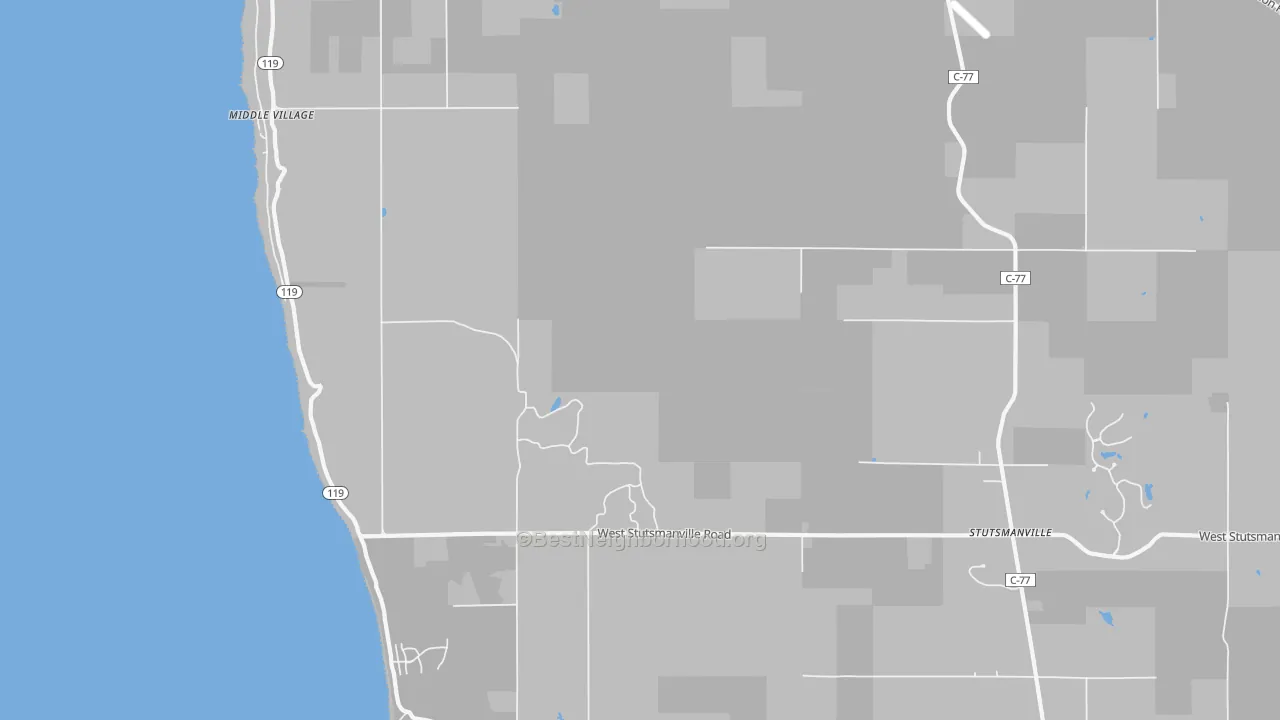 Transit Grade map of Middle Village, MI