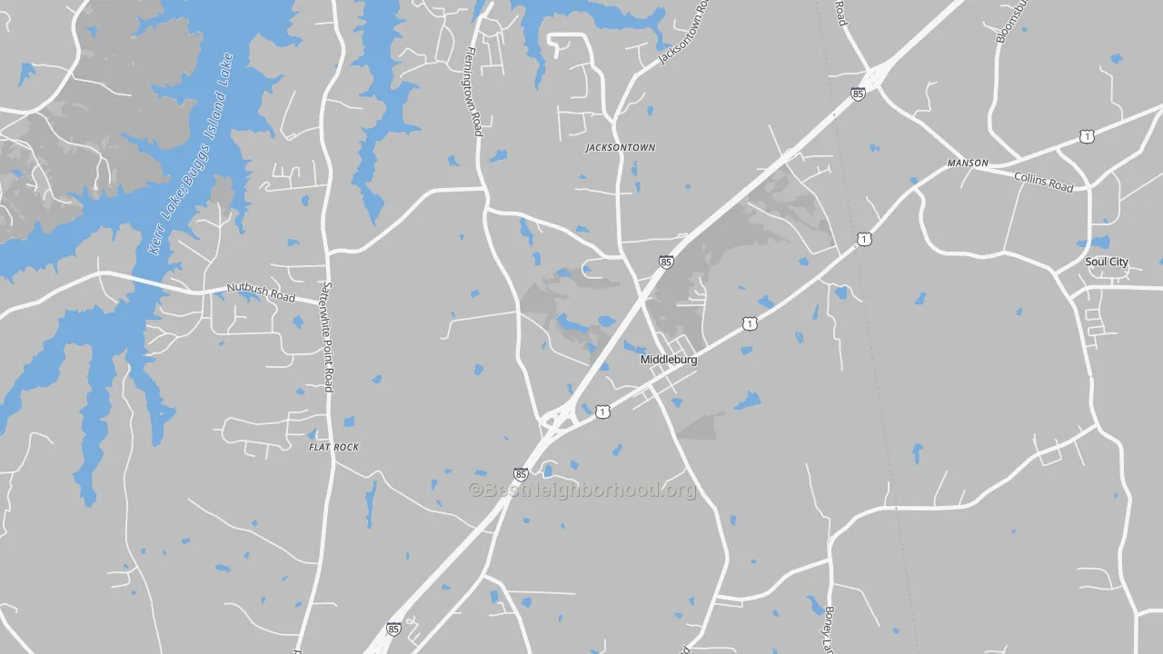 Transit Grade map of Middleburg, NC