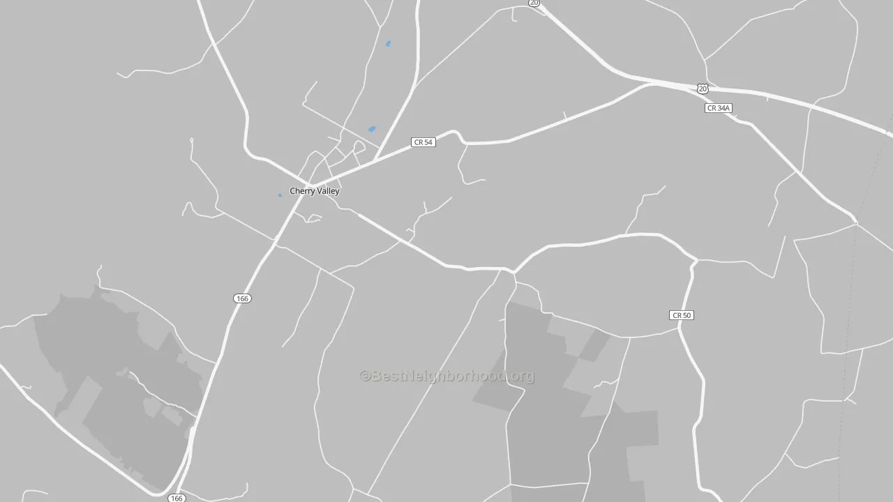 Transit Grade map of Middlefield Center, NY