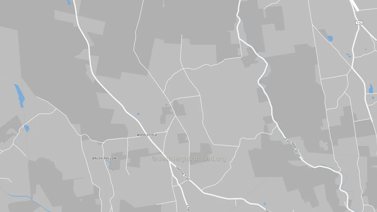 Transit Grade map of Middlefield, MA