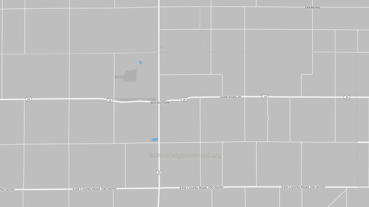 Transit Grade map of Middlefork, IN
