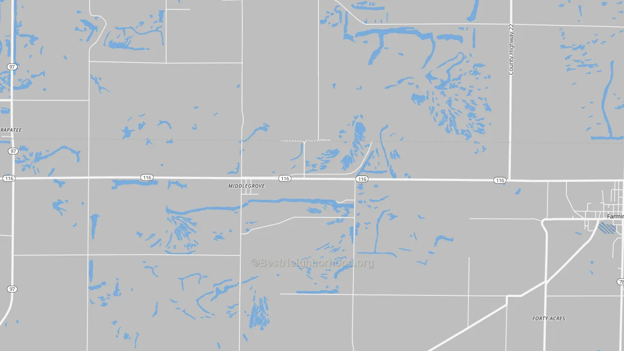 Transit Grade map of Middlegrove, IL