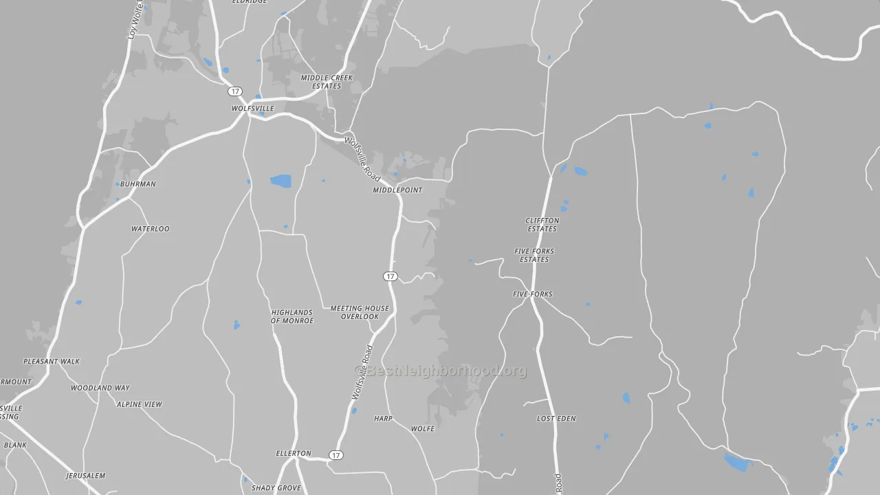 Transit Grade map of Middlepoint, MD