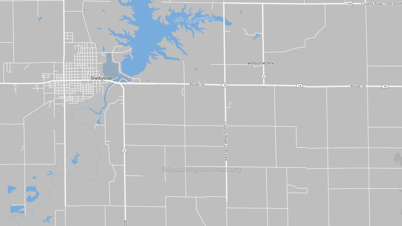 Transit Grade map of Middlesworth, IL