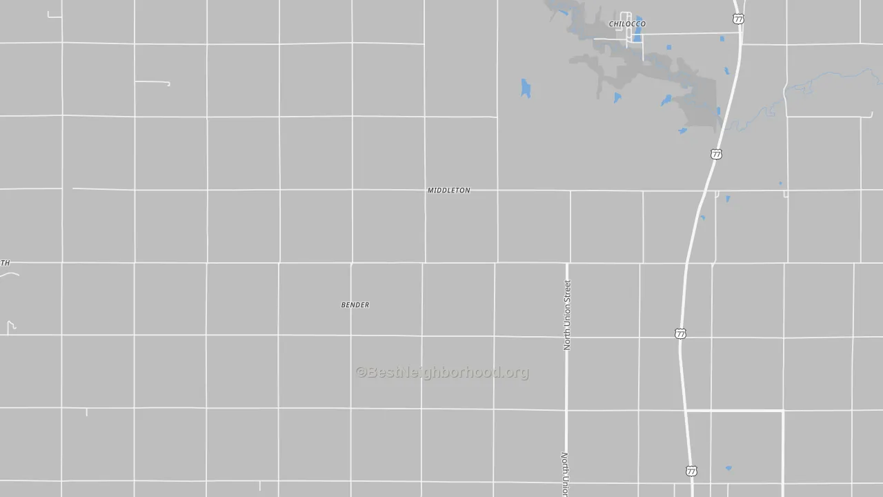 Transit Grade map of Middleton, OK