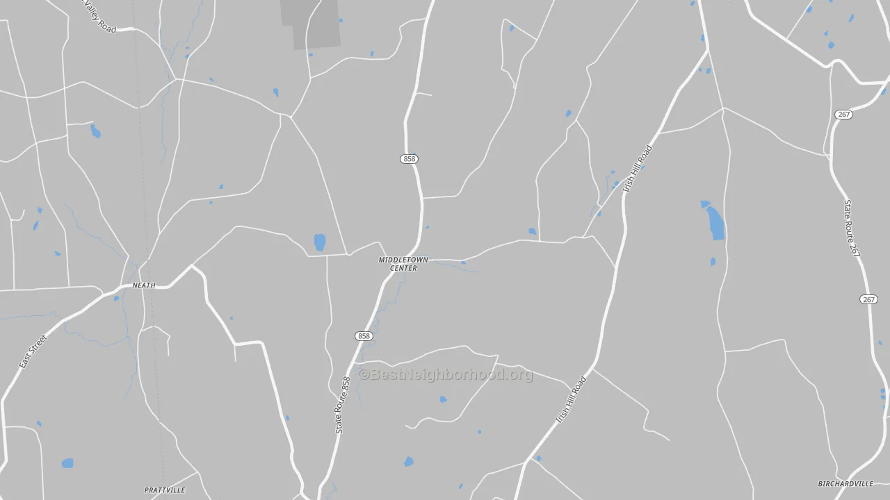 Transit Grade map of Middletown Center, PA