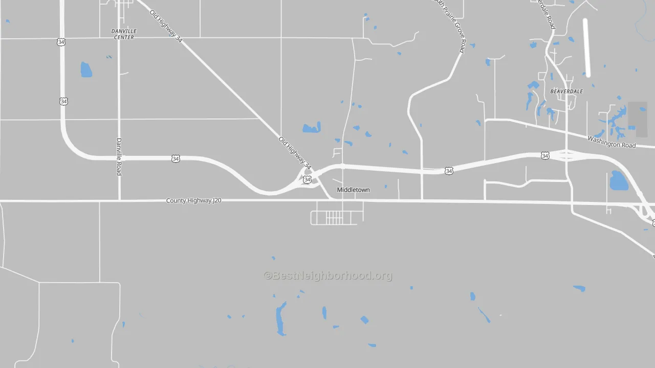Transit Grade map of Middletown, IA